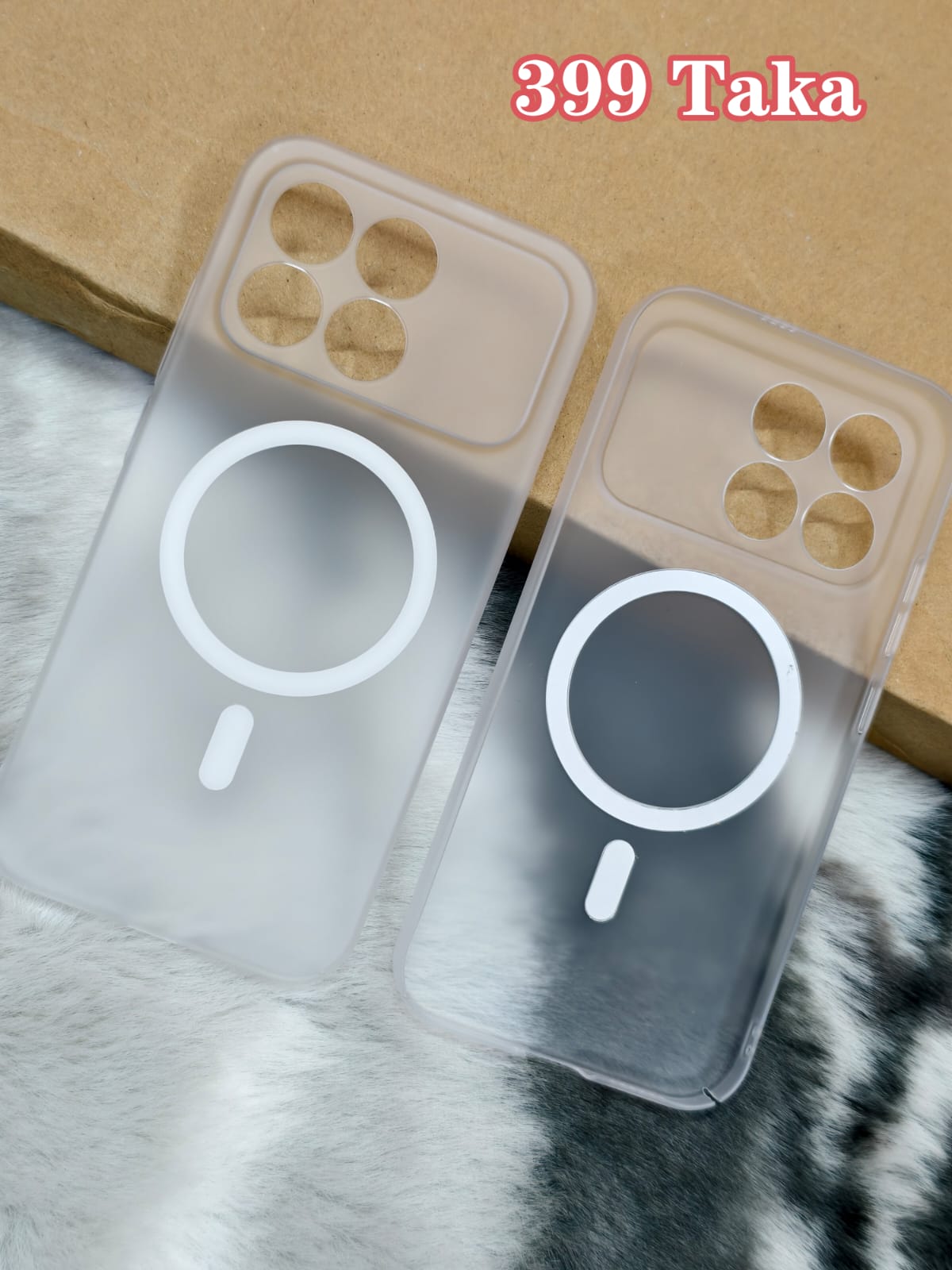 Redmi K90 Semi Transparent Hard Magnetic Case